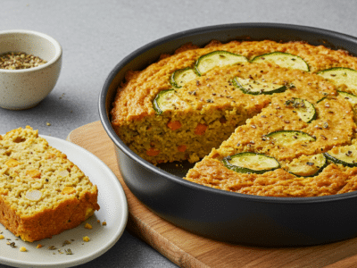 Cake salé sans œuf et sans gluten