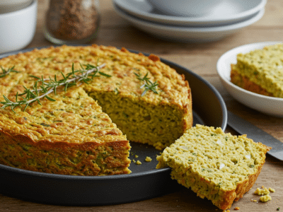 Cake salé sans gluten et sans œuf