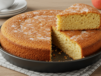 Cake sucré sans œuf moelleux et léger