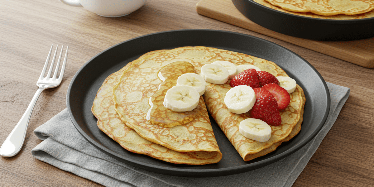 Crêpes sans œuf et sans sucre – recette vegan et légère