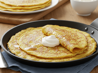 Crêpes sans farine ni œuf : recette légère et sans allergènes