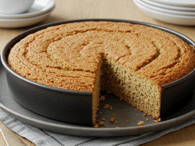 Gâteau Moelleux Sans Œuf, Sans Sucre, Sans Lait