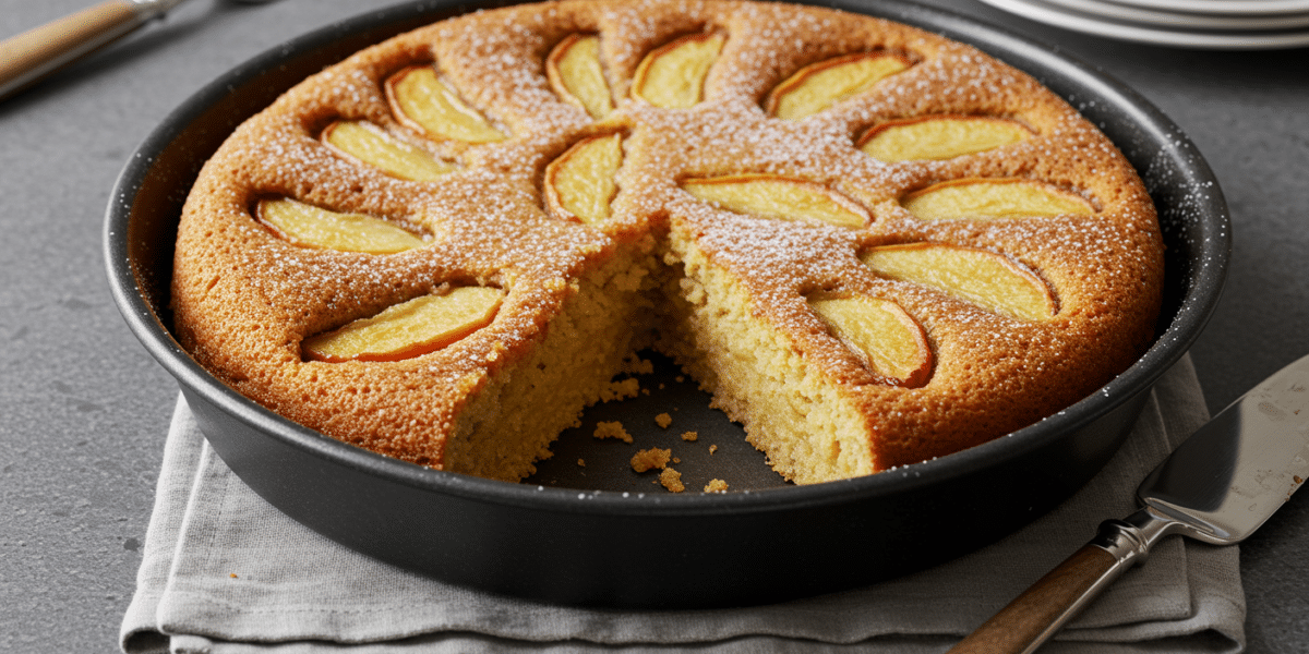 Gâteau à la poêle sans œuf, moelleux et facile