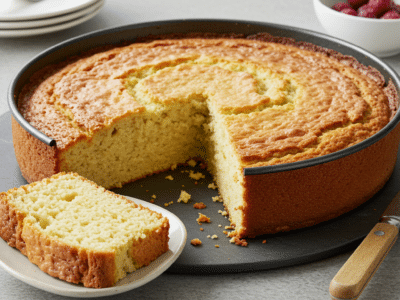 Gâteau au yaourt végétalien sans œuf ni lait