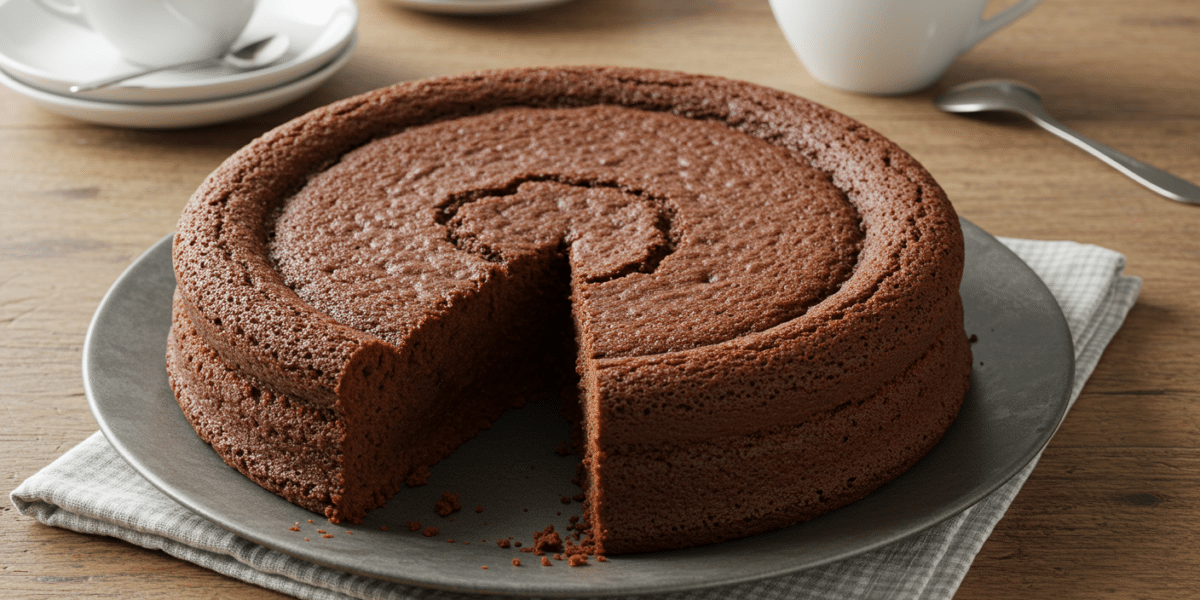 Gâteau moelleux au chocolat sans œuf