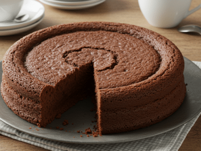 Gâteau moelleux au chocolat sans œuf