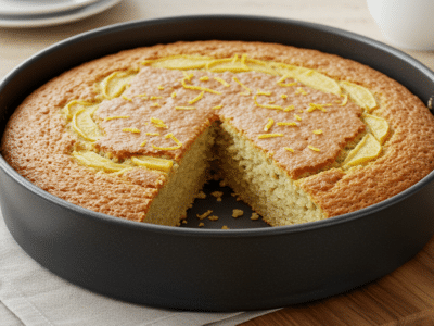 Gâteau moelleux sans œuf, sans levure et sans beurre