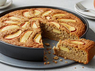 Gâteau moelleux sans œuf, sans sucre et sans beurre