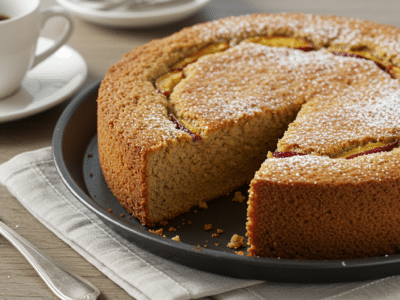 Gâteau moelleux sans œuf ni sucre pour diabétique