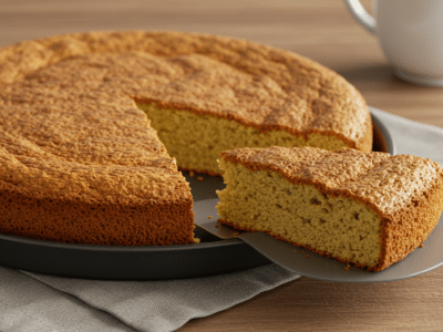 Gâteau moelleux sans œuf pour régime