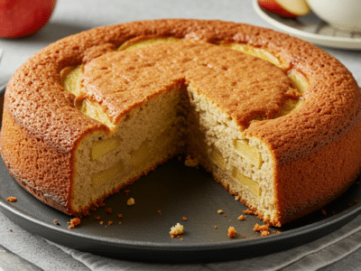Gâteau moelleux sans lait et sans œuf