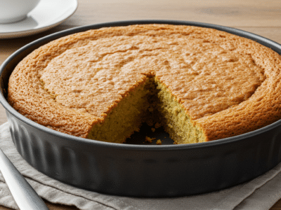 Gâteau moelleux sans sucre et sans œuf