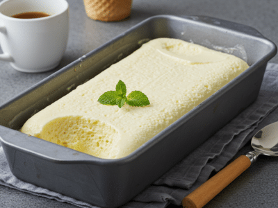 Glace maison sans œuf et sans sorbetière