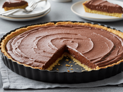 Tarte au chocolat sans œuf gourmande et facile