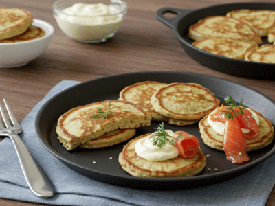 Blinis au sarrasin sans gluten et sans lactose