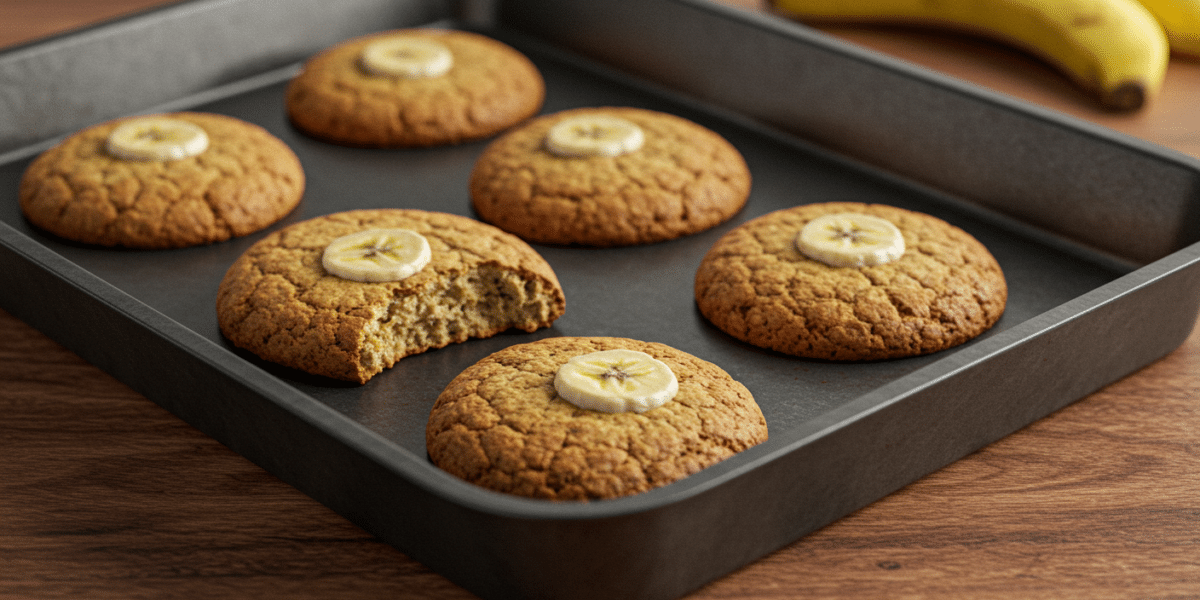 Cookies moelleux sans œuf à la banane