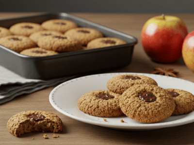 Cookies sans œuf et sans sucre ajouté