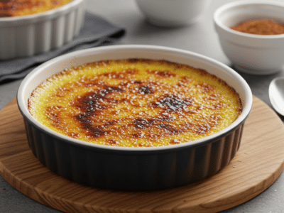 Crème brûlée sans gluten ni lactose