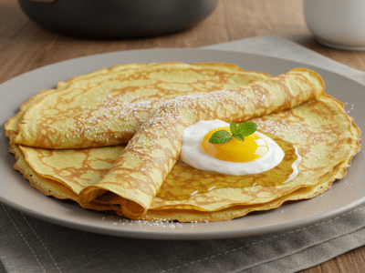 Crêpes de sarrasin sans gluten ni lactose