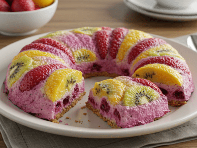 Dessert aux fruits frais sans gluten ni lactose