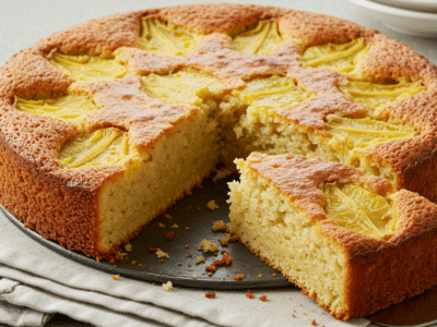 Gâteau Ananas Sans Gluten et Sans Lactose