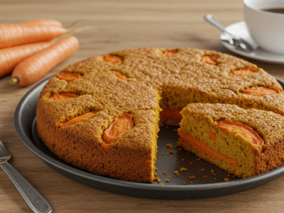 Gâteau aux carottes sans gluten ni lactose