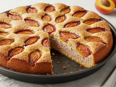 Gâteau moelleux aux abricots sans gluten et sans lactose