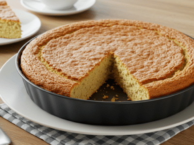 Gâteau moelleux aux noisettes sans gluten et sans lactose