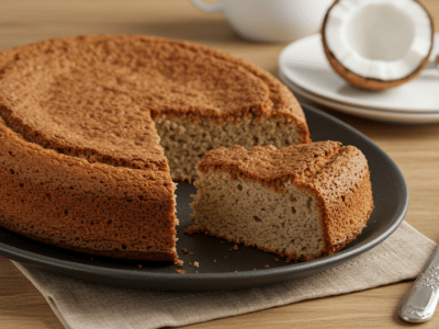 Gâteau noix de coco sans gluten et sans lactose