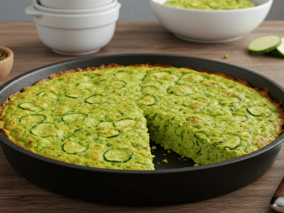 Gaufre salée sans œuf à la courgette