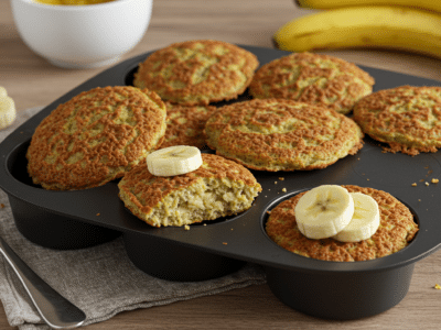Gaufre sans œuf à la banane – recette végétalienne et moelleuse