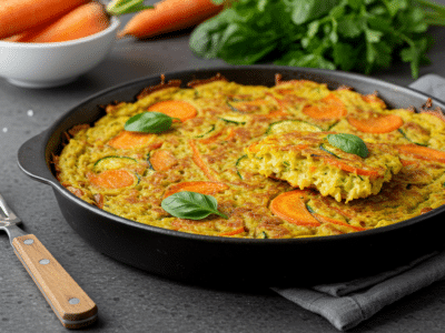 Gaufres aux légumes sans œufs
