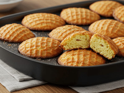 Gaufres sans œuf à la levure fraîche