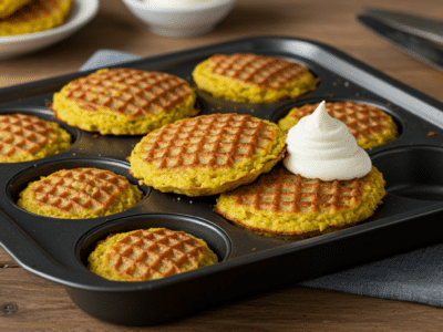 Gaufres sans œuf à la patate douce