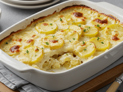Gratin Dauphinois Sans Lactose et Sans Gluten