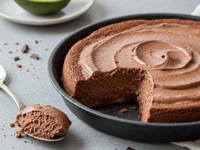 Mousse légère au chocolat sans œuf et sans sucre