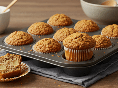 Muffin moelleux sans œuf et sans beurre