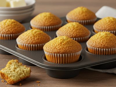 Muffin salé au fromage sans œuf