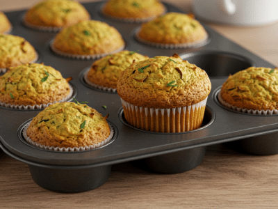 Muffin salé sans œuf et sans beurre
