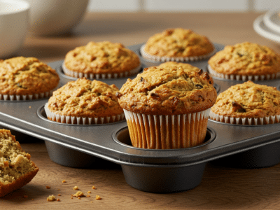 Muffin salé sans œuf ni lait