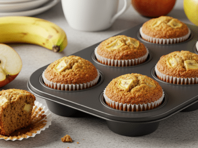 Muffins moelleux sans œuf et sans banane