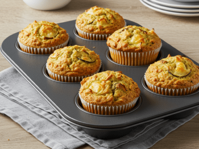 Muffins salés sans œuf réalisés au Thermomix