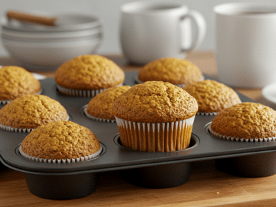 Muffins sans œuf et sans gluten moelleux