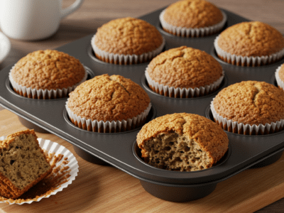 Muffins sans œuf ni lait, moelleux et gourmands