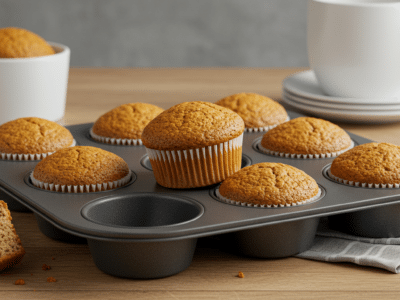 Muffins sans œuf réalisés au Thermomix