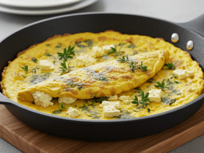Omelette Végétale Sans Œuf Facile