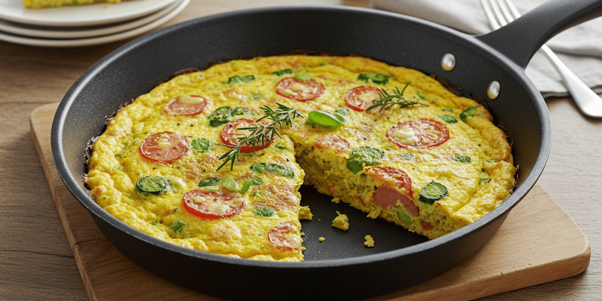 Omelette Végétale Sans Œufs au Goût Savoureux