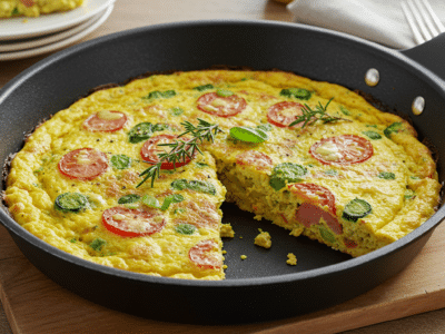 Omelette Végétale Sans Œufs au Goût Savoureux
