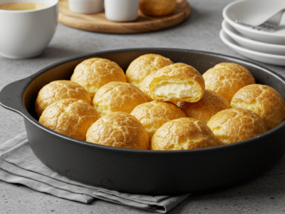Pâte à choux sans œuf et sans beurre