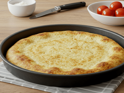 Pâte à pizza sans œuf ni beurre, légère et croustillante